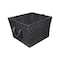 Simplify Storage Bin, Plastic, Black, 13 in H, 15 in W, 13 in L 25091-BLACK - alternate 1